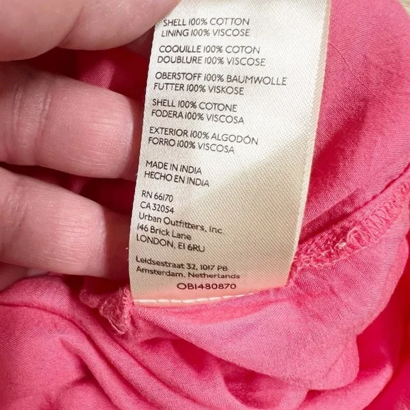 Free People Womens Electropop Pink Floral Golden Hour Smocked V Neck Maxi Dress - Picture 7 of 8